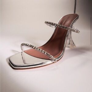 Amina Muaddi GILDA GLASS SANDAL
